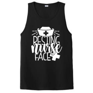 Resting Nurse Face Funny Inspirational Nurse Nursing Rn Cool Gift PosiCharge Competitor Tank