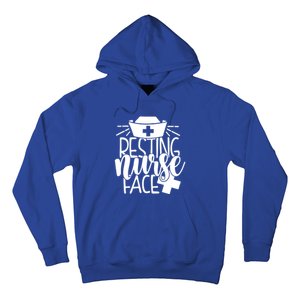 Resting Nurse Face Funny Inspirational Nurse Nursing Rn Cool Gift Hoodie