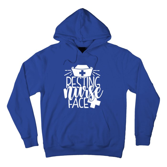 Resting Nurse Face Funny Inspirational Nurse Nursing Rn Cool Gift Hoodie