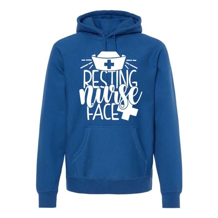 Resting Nurse Face Funny Inspirational Nurse Nursing Rn Cool Gift Premium Hoodie