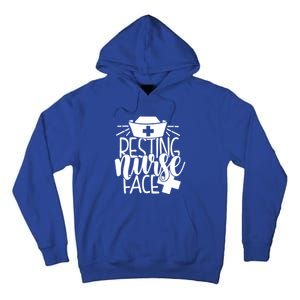 Resting Nurse Face Funny Inspirational Nurse Nursing Rn Cool Gift Tall Hoodie