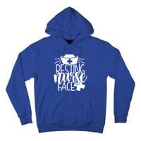 Resting Nurse Face Funny Inspirational Nurse Nursing Rn Cool Gift Tall Hoodie