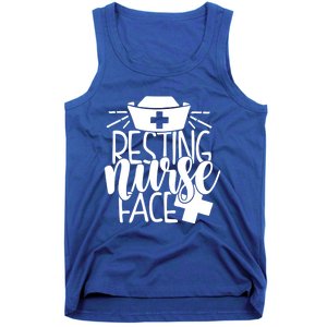 Resting Nurse Face Funny Inspirational Nurse Nursing Rn Cool Gift Tank Top