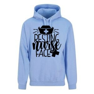 Resting Nurse Face Funny Inspirational Nurse Nursing Rn Cool Gift Unisex Surf Hoodie