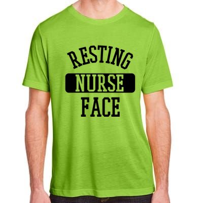 Resting Nurse Face Cath Lab Nursing Tech Heartbeat Clinic Meaningful Gift Adult ChromaSoft Performance T-Shirt