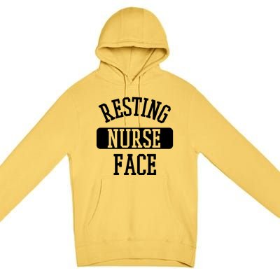 Resting Nurse Face Cath Lab Nursing Tech Heartbeat Clinic Meaningful Gift Premium Pullover Hoodie