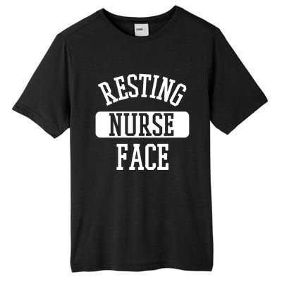 Resting Nurse Face Cath Lab Nursing Tech Heartbeat Clinic Meaningful Gift Tall Fusion ChromaSoft Performance T-Shirt