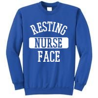 Resting Nurse Face Cath Lab Nursing Tech Heartbeat Clinic Meaningful Gift Sweatshirt