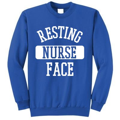 Resting Nurse Face Cath Lab Nursing Tech Heartbeat Clinic Meaningful Gift Sweatshirt