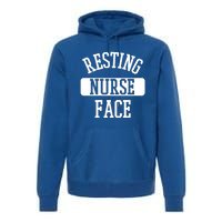 Resting Nurse Face Cath Lab Nursing Tech Heartbeat Clinic Meaningful Gift Premium Hoodie