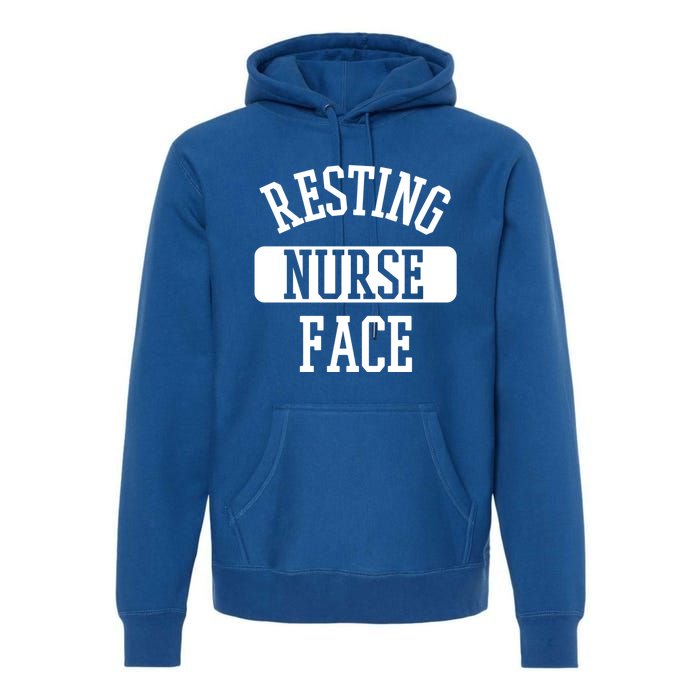 Resting Nurse Face Cath Lab Nursing Tech Heartbeat Clinic Meaningful Gift Premium Hoodie