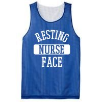 Resting Nurse Face Cath Lab Nursing Tech Heartbeat Clinic Meaningful Gift Mesh Reversible Basketball Jersey Tank