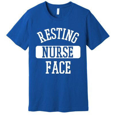 Resting Nurse Face Cath Lab Nursing Tech Heartbeat Clinic Meaningful Gift Premium T-Shirt