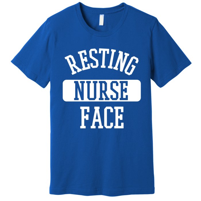 Resting Nurse Face Cath Lab Nursing Tech Heartbeat Clinic Meaningful Gift Premium T-Shirt