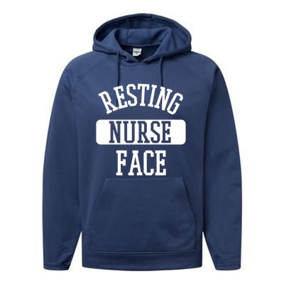 Resting Nurse Face Cath Lab Nursing Tech Heartbeat Clinic Meaningful Gift Performance Fleece Hoodie