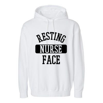 Resting Nurse Face Cath Lab Nursing Tech Heartbeat Clinic Meaningful Gift Garment-Dyed Fleece Hoodie