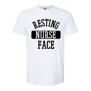 Resting Nurse Face Cath Lab Nursing Tech Heartbeat Clinic Meaningful Gift Softstyle® CVC T-Shirt