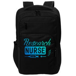 Research Nurse Funny Rn Clinical Nurse Nursing Student Gift Impact Tech Backpack