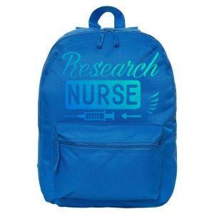 Research Nurse Funny Rn Clinical Nurse Nursing Student Gift 16 in Basic Backpack