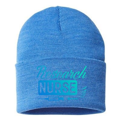 Research Nurse Funny Rn Clinical Nurse Nursing Student Gift Sustainable Knit Beanie