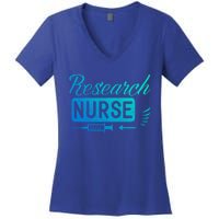 Research Nurse Funny Rn Clinical Nurse Nursing Student Gift Women's V-Neck T-Shirt