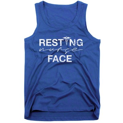 Resting Nurse Face Funny Nurse Sarcastic Gift Tank Top