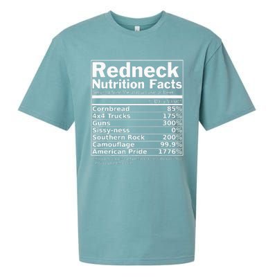 Redneck Nutrition Facts Funny Sueded Cloud Jersey T-Shirt