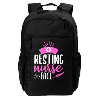 Resting Nurse Face Nurselife Heartbeats Nursing Halloween Cool Gift Backpack
