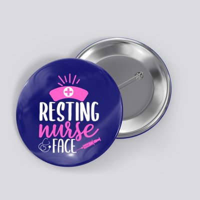 Resting Nurse Face Nurselife Heartbeats Nursing Halloween Cool Gift Button