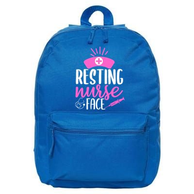 Resting Nurse Face Nurselife Heartbeats Nursing Halloween Cool Gift 16 in Basic Backpack