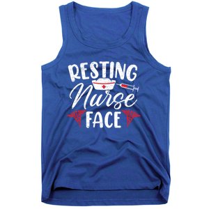 Resting Nurse Face Rn Nurse Funny Gift Tank Top