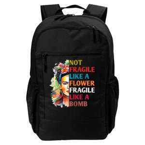 retro Not Fragile Like A Flower Fragile Like A Bomb For Daily Commute Backpack