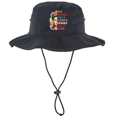 retro Not Fragile Like A Flower Fragile Like A Bomb For Legacy Cool Fit Booney Bucket Hat