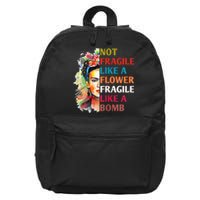 retro Not Fragile Like A Flower Fragile Like A Bomb For 16 in Basic Backpack