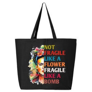 retro Not Fragile Like A Flower Fragile Like A Bomb For 25L Jumbo Tote