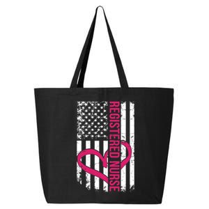 Registered Nurse Flag For Women Rn Zip Gift 25L Jumbo Tote