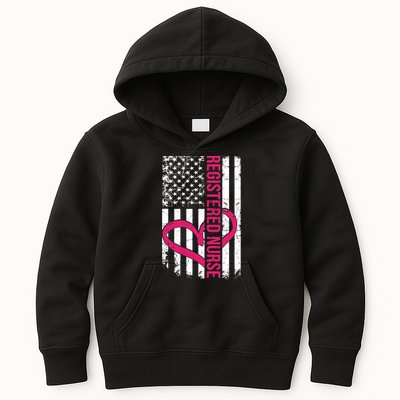 Registered Nurse Flag For Women Rn Zip Gift Kids Hoodie