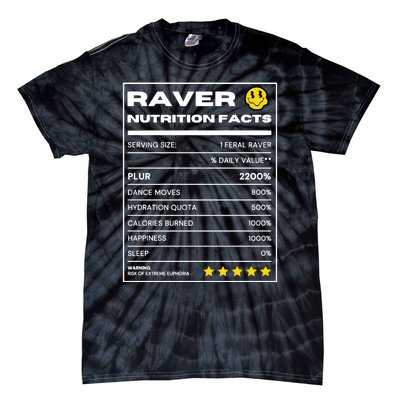 Raver Nutrition Facts Tie-Dye T-Shirt