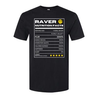 Raver Nutrition Facts Softstyle CVC T-Shirt