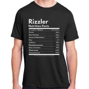 Rizzler Nutrition Facts W Rizz Sayin Rizz Funny Rizzler Adult ChromaSoft Performance T-Shirt