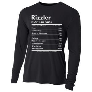 Rizzler Nutrition Facts W Rizz Sayin Rizz Funny Rizzler Cooling Performance Long Sleeve Crew