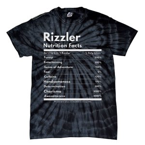 Rizzler Nutrition Facts W Rizz Sayin Rizz Funny Rizzler Tie-Dye T-Shirt