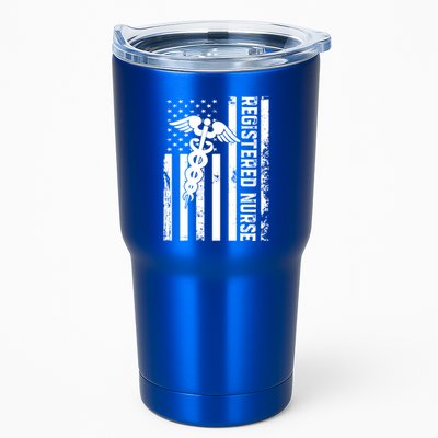 Registered Nurse Flag America Flag Nursing Patriotic Nurse Gift Tumbler