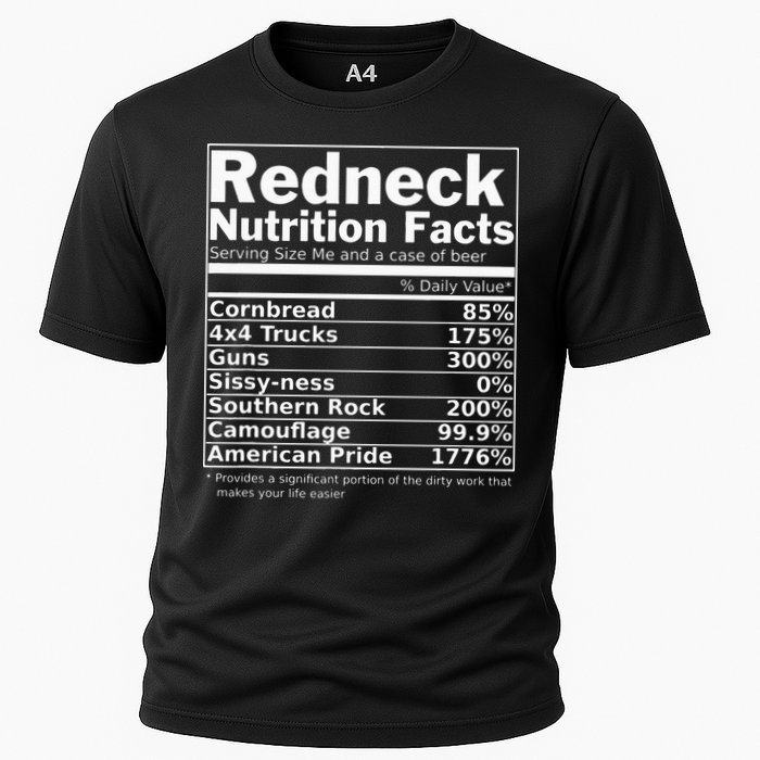 Redneck Nutrition Facts Funny Cooling Performance Crew T-Shirt