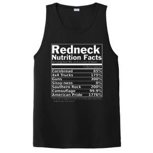 Redneck Nutrition Facts Funny PosiCharge Competitor Tank