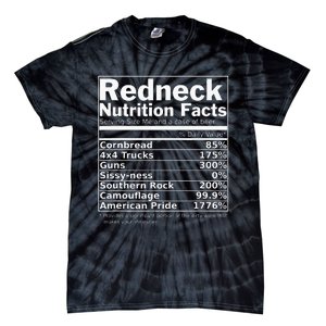 Redneck Nutrition Facts Funny Tie-Dye T-Shirt