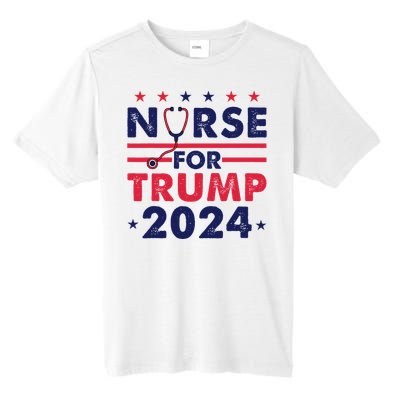 Retro Nurses For Trump 2024 America Stars Flag Stripes Trump Tall Fusion ChromaSoft Performance T-Shirt