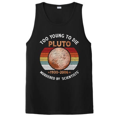 Retro Never Forget Pluto Great Gift Vintage Planet Funny Science Gift PosiCharge Competitor Tank