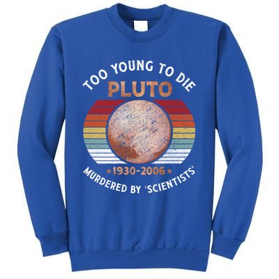 Retro Never Forget Pluto Great Gift Vintage Planet Funny Science Gift Sweatshirt