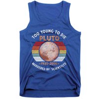 Retro Never Forget Pluto Great Gift Vintage Planet Funny Science Gift Tank Top